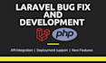 fix laravel PHP bugs, errors and backend issues