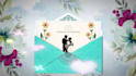 create cinematic royal envelope invitation animation