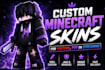 make a unique minecraft skin for youtube, pvp or streaming