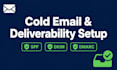 set up cold email system and fix email deliverability