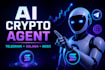 build ai crypto agents, telegram bots and blockchain automation