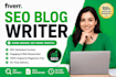 write SEO optimized blog posts and articles