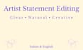 edit and improve your artist statement
