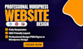 design a professional, modern, responsive wordpress website