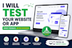 do user testing, website and app review