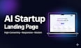 design a high converting ai startup landing page and saas website