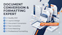 convert scanned PDF to document conversion fast in 1 hour