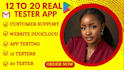 provide 12 testers for google play closed testing app testing web testing