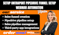 setup ontraport pipedrive funnel webinar automation coaching consultant