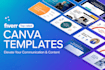 design canva social media templates, editable custom templates, canva carousel