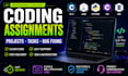 do coding projects, game and app development in c, cpp, python, java