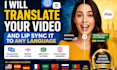 translate your video and lip sync it to any language