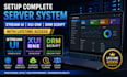 setup complete server system, xtream ui, xui one, drm script with lifetime acces