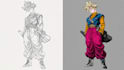 draw a custom dbz or dragon ball oc illustration for you
