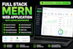 build a full stack mern web application with admin dashboard