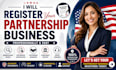 register your partnership business professionally and fast