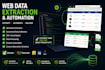 develop custom web data extraction and automation solutions
