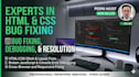 fix frontend bugs, HTML CSS and javascript issues