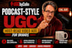 create podcast style ugc host read ads for your brand