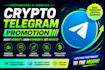 promote telegram, telegram group memecoin, token, crypto promotion, bitcoin, nft