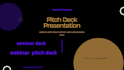 design a webinar pitch deck seminar deck presentation deck