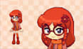 draw and rig pixel live2d vtuber, chibi png tuber, pixel anime streaming avatar
