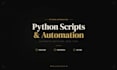 write a custom python script or automation for you