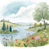 design a watercolor illustration