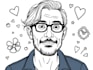 create a custom doodle illustration portrait with creative style