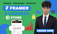 build a custom framer ecommerce store connected to shopify