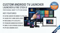 develop iptv custom android tv launcher with UI UX firestick smart tv iptv box