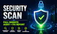 website security scan with vulnerability report