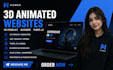 build 3d website animation blender 3d modelling threejs webgl  gsap 3d product