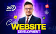 do website development, custom website as full stack web developer