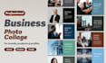 design a professional photo collage for your brand