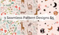 create seamless pattern design for kids textile home deco seamless
