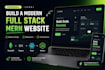 build a full stack mern website with react, node js, and mongodb