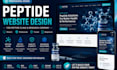 design a professional peptide website for peptide clinic and research company