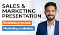 design branded sales presentation slides and marketing deck
