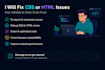 fix frontend bugs in HTML CSS and javascript