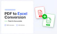 convert PDF or bank statement to excel spreadsheet