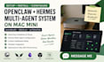 setup, install openclaw hermes multi agent open claw mac mini dashboard obsidian