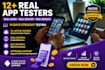 provide 12 testers closed testing 20 testers mobile app testing 12 testers