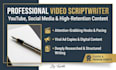 write engaging youtube scripts and video content writing