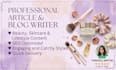 be your creative content and article writer for beauty and skincare