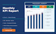 create a monthly KPI report for your business in excel