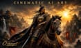 create cinematic ai fantasy samurai art