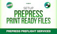 setup prepress print ready cmyk file with bleed crop marks