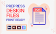 setup prepress print ready cmyk file with bleed crop marks
