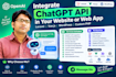 integrate chatgpt openai API in laravel vue or wordpress website